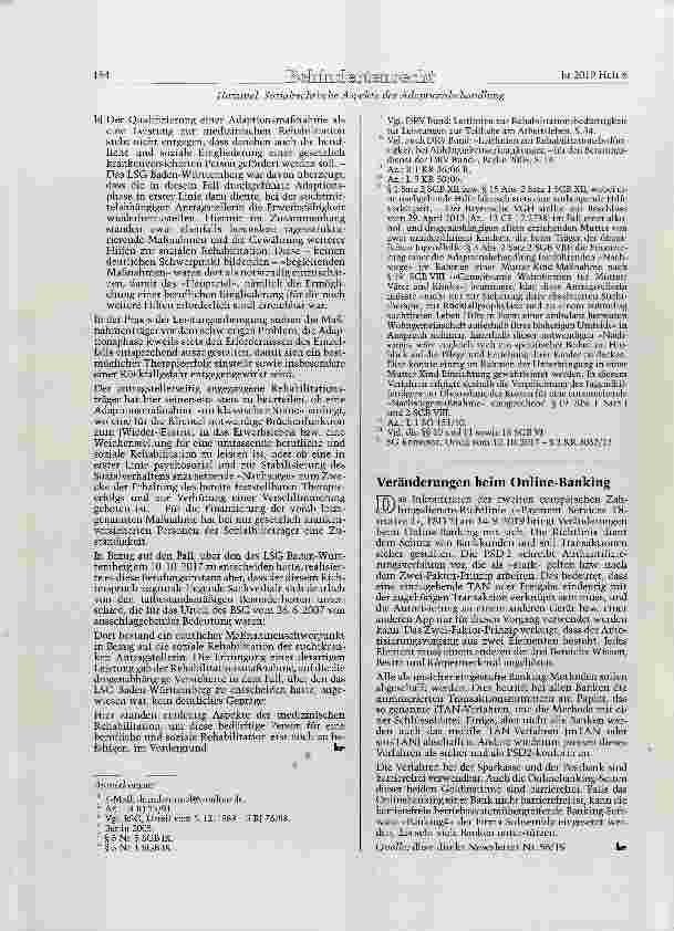 Vorschauseite 4: Sozialrechtliche Aspekte der Adaptionsbenandlimg