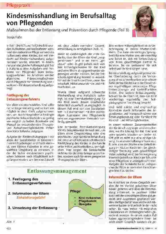 Vorschauseite 1: Kindesmisshandlung im Berufsalltag von Pflegenden