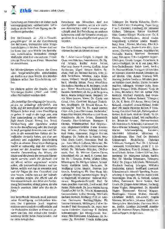 Vorschauseite 3: Ethik-Charta Ein Positionspapier