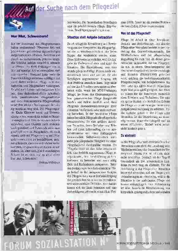 Vorschauseite 3: Auf der Suche nach dem Pflegeziel