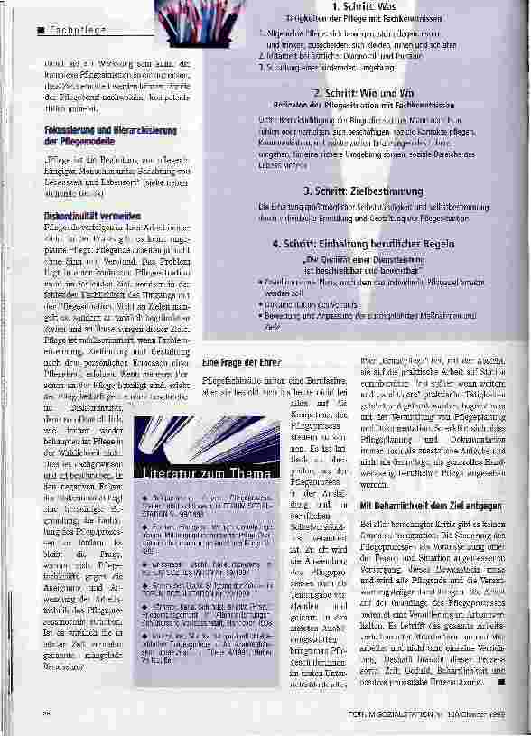 Vorschauseite 5: Auf der Suche nach dem Pflegeziel
