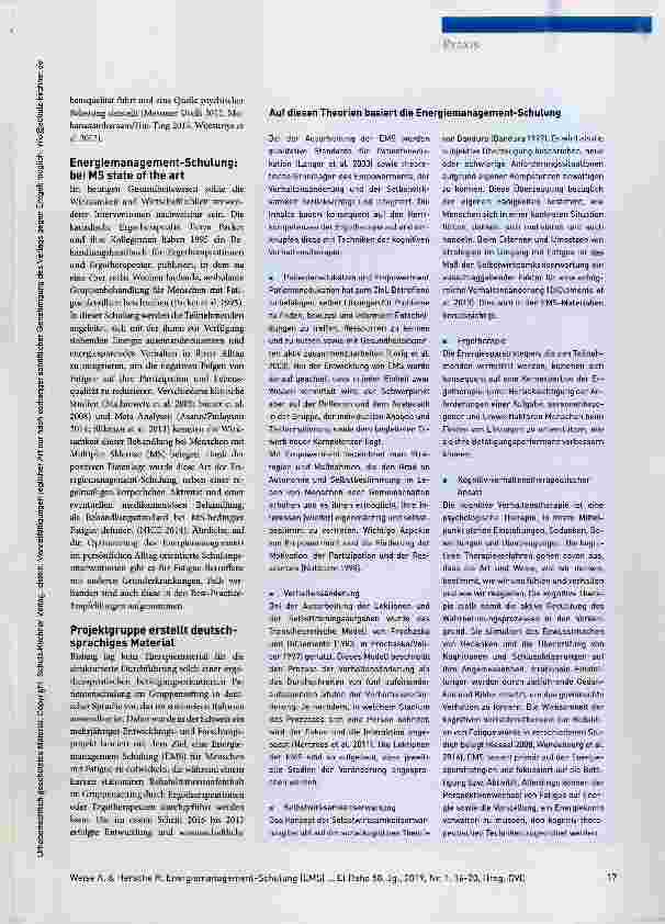 Vorschauseite 2: Fatigue aktiv entgegenwirken