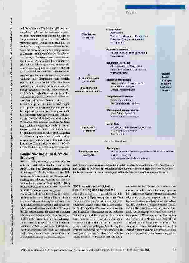Vorschauseite 4: Fatigue aktiv entgegenwirken