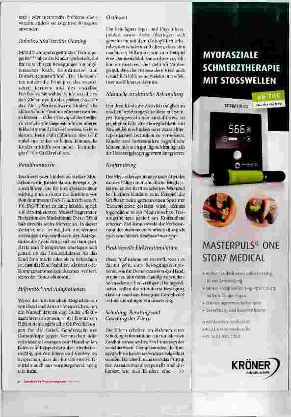 Vorschauseite 5: Kinder mit unilateraler Zerebralparese