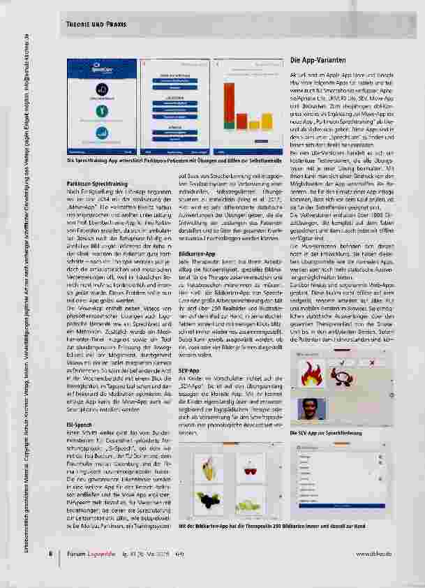 Vorschauseite 3: Logopädie 4.0 - Therapeutische Hausaufgaben mit dem Tablet