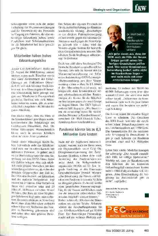 Vorschauseite 4: Die „Neue Grippe...