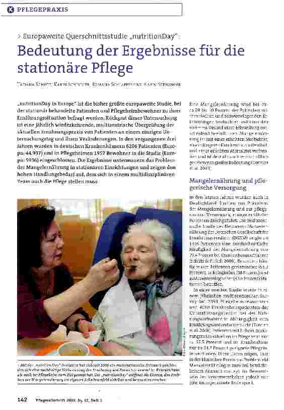 Vorschauseite 1: Bedeutung der Ergebnisse für die stationäre Pflege