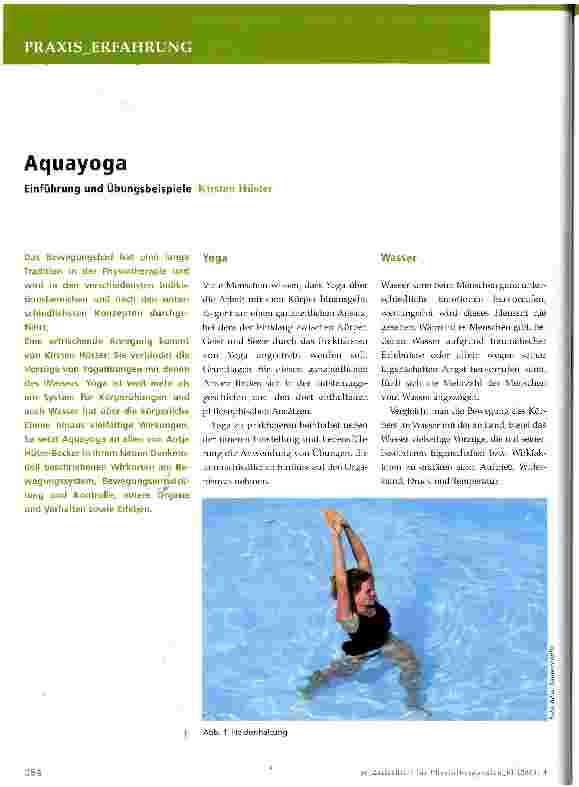 Vorschauseite 1: Aquayoga