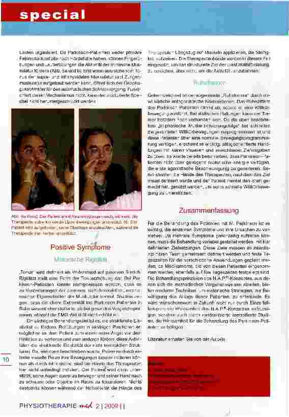 Vorschauseite 6: Morbus Parkinson Teil II Motorisches Strategietraining nach dem N.A.P.-Konzept