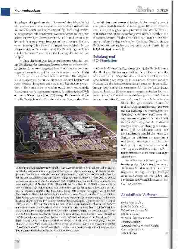 Vorschauseite 5: Neubau Klinikum Minden -prozessorientierte Betriebsorganisation in Synthese mit der Architektur