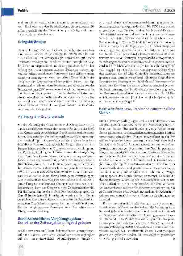 Vorschauseite 5: Das Krankenhausfinanzierungsreformgesetz aus der Sicht der DKG