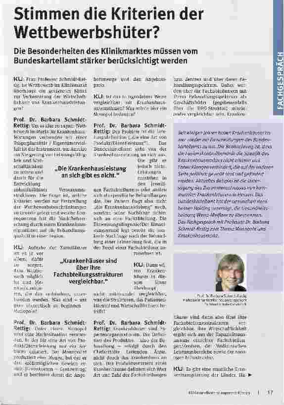 Vorschauseite 1: Stimmen die Kriterien der Wettbewerbshüter?
