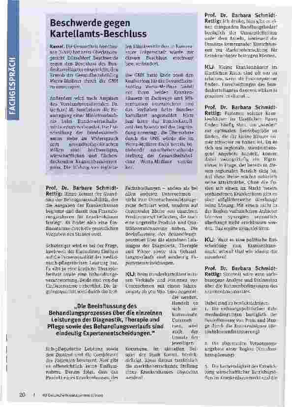 Vorschauseite 4: Stimmen die Kriterien der Wettbewerbshüter?