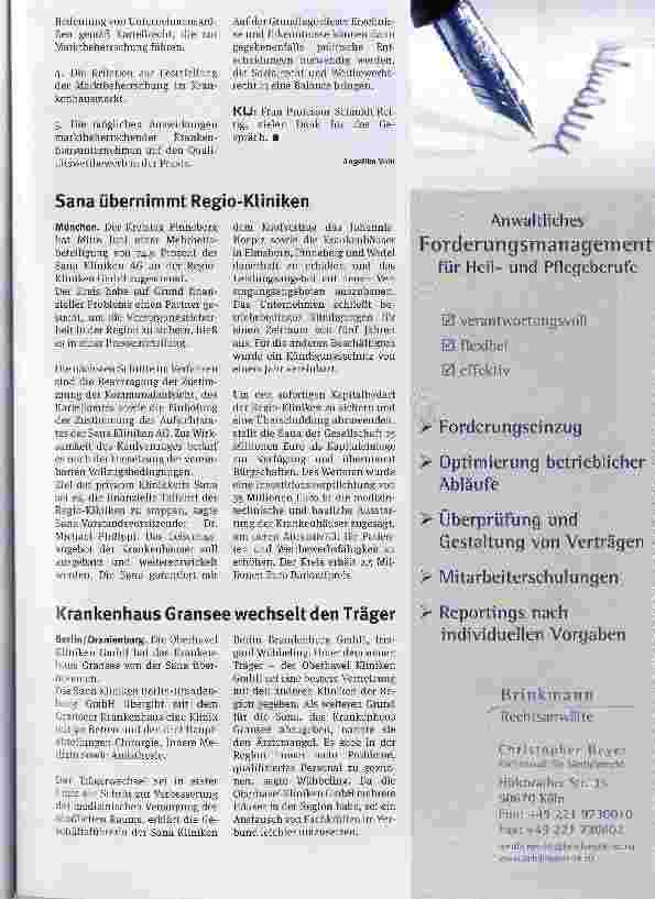 Vorschauseite 5: Stimmen die Kriterien der Wettbewerbshüter?