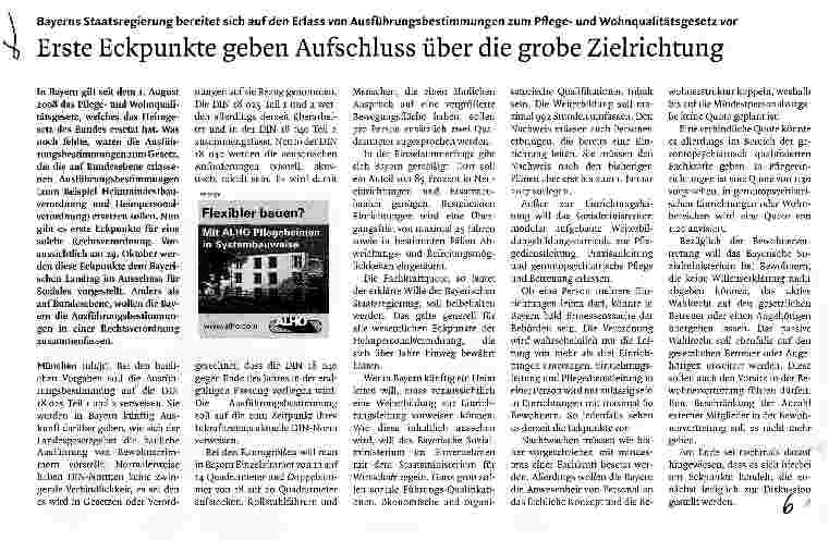 Vorschauseite 1: Erste Eckpunkte geben Aufschluss über die grobe Zielrichtung