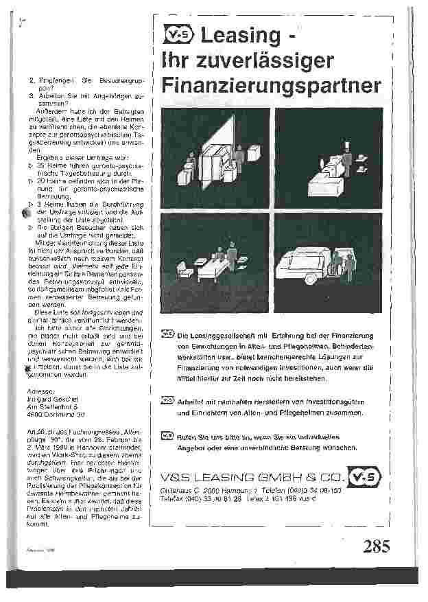Vorschauseite 2: Neue Wege in der Dementen-Betreuung