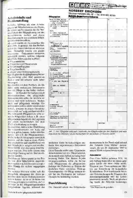Vorschauseite 3: Pflegeplanung und -dokumentation auf der Intensivstation