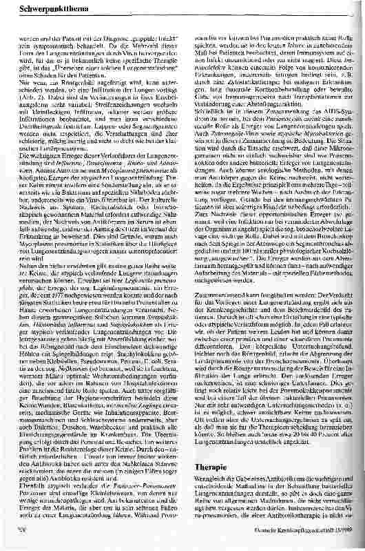 Vorschauseite 3: Pneumonien Diagnostik und grundsätzliche Behandlungsmöglichkeiten