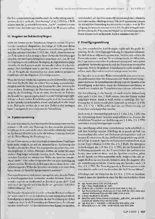Vorschauseite 3: Spende von Blutstammzellen Eigentumsund andere Fragen