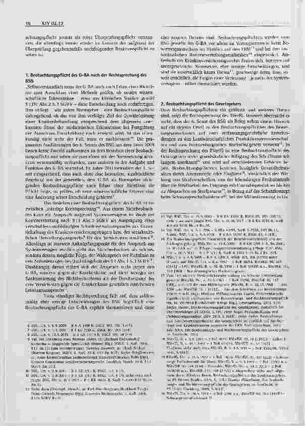 Vorschauseite 2: Beobachtungspflichten des G-BA l und ihre rechtliche Verankerung