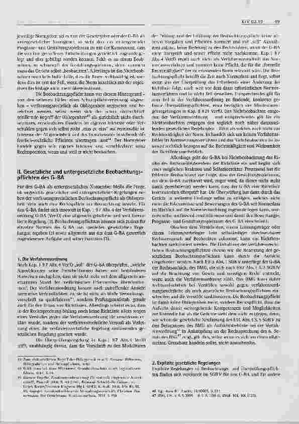 Vorschauseite 5: Beobachtungspflichten des G-BA l und ihre rechtliche Verankerung