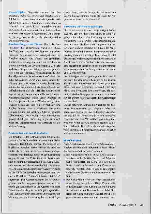 Vorschauseite 4: KulturSalon für Menschen mit Demenz