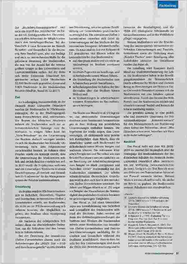 Vorschauseite 2: Unterweisungspflicht bei Studierenden umsetzen