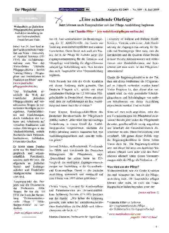Vorschauseite 1: Eine schallende Ohrfeige