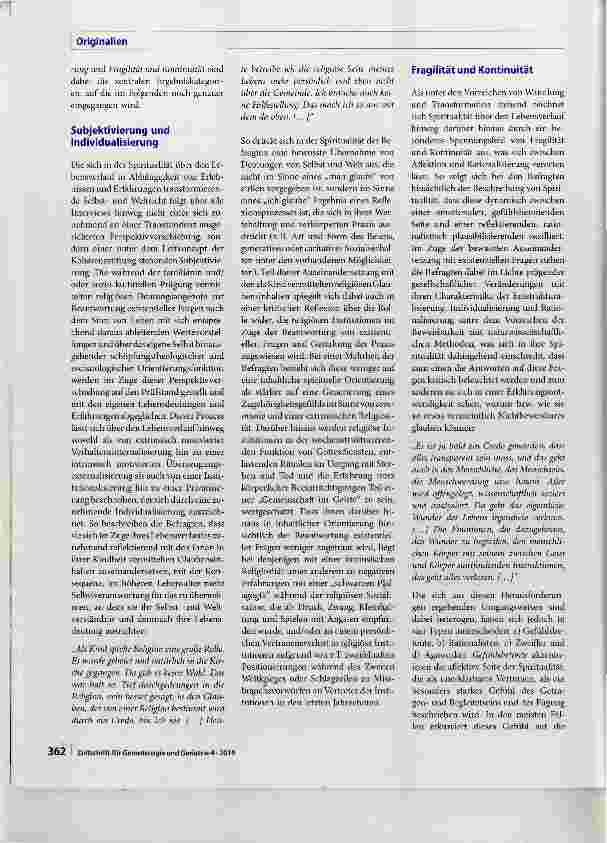 Vorschauseite 4: Spiritualität im höheren Lebensalter als dynamische Alter(n)saufgabe