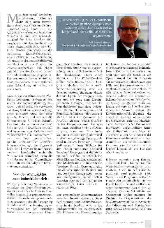 Vorschauseite 2: Durch Standardisierung zur Individualisierung