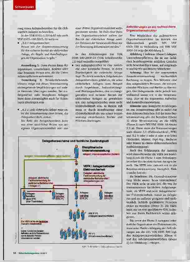 Vorschauseite 3: Organisationsverantwortung hinsichtlich Elektrosicherheit
