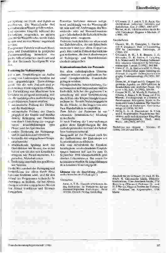 Vorschauseite 3: Empfehlungen zur Krankenhaushygiene
