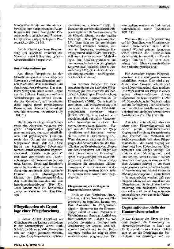 Vorschauseite 4: Pflegetheorien - brauchen wir sie wirklich?