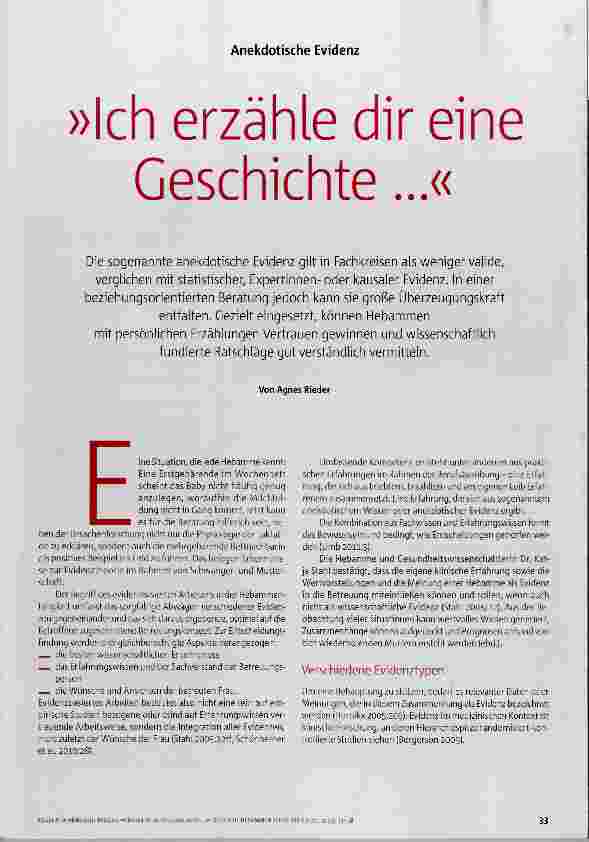 Vorschauseite 1: »Ich erzähle dir eine Geschichte. .. «