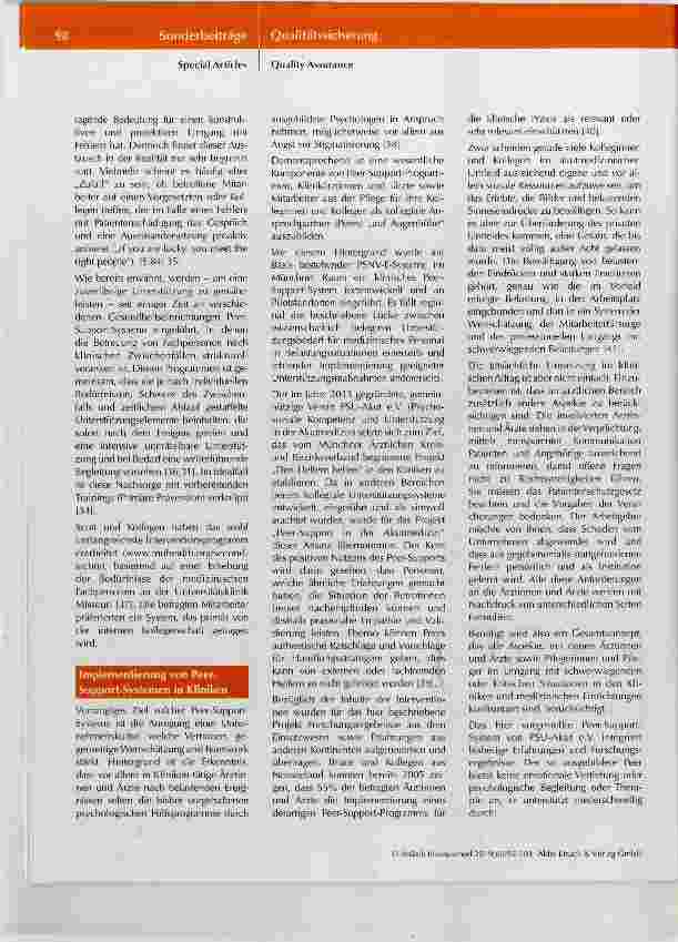Vorschauseite 4: Peer-Support in der Akutmedizin