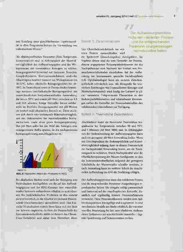 Vorschauseite 2: Maschinelle Aufbereitung: Zusammenspiel der Prozessparameter in Reinigungs -und Desinfektionsgeräten