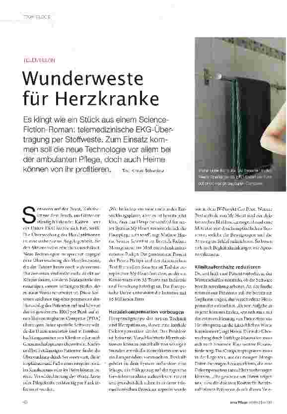 Vorschauseite 1: Wunderweste für Herzkranke