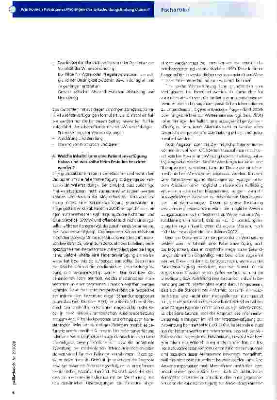 Vorschauseite 3: Wie können Patientenverfügungen der Entscheidungsfindung dienen?