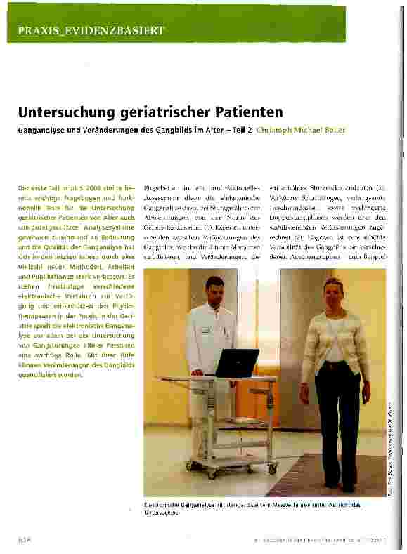 Vorschauseite 1: Untersuchung geriatrischer Patienten
