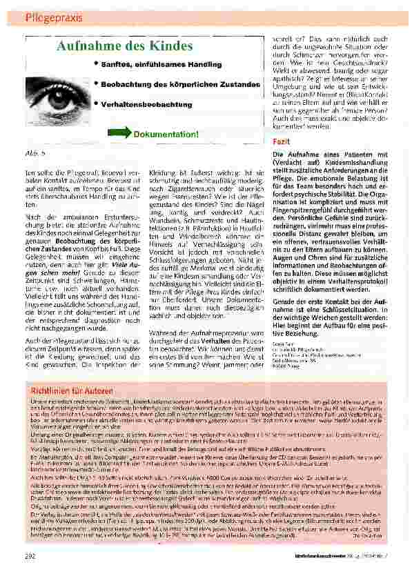 Vorschauseite 5: Kindesmisshandlung im Berufsalltag von Pflegenden