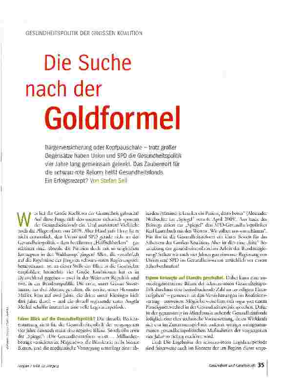 Vorschauseite 2: Die Suche nach der Goldformel