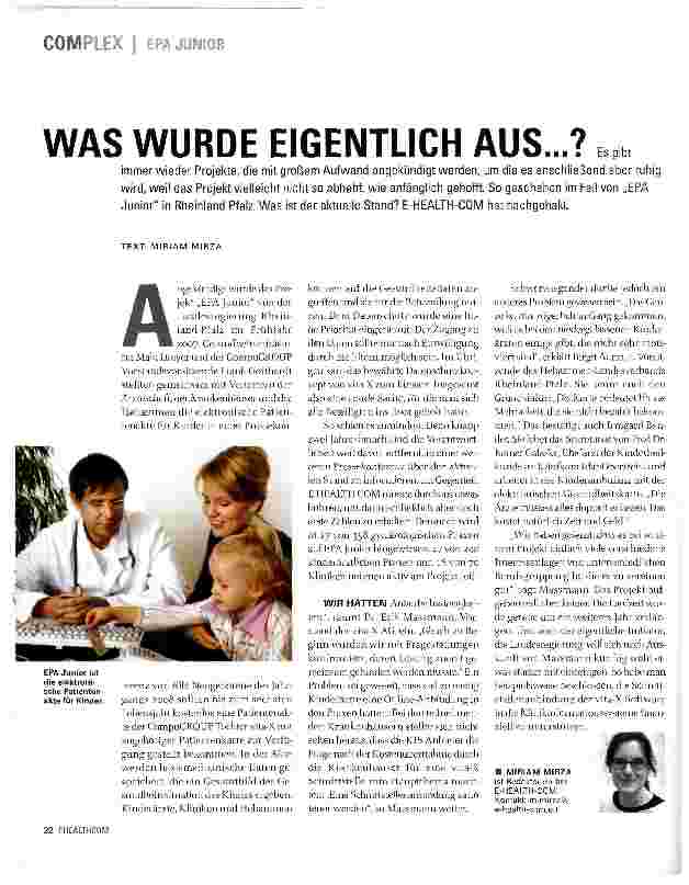 Vorschauseite 1: WAS WURDE EIGENTLICH AUS...?