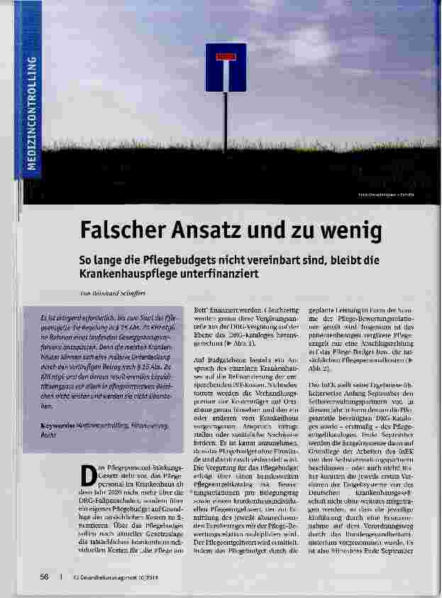 Vorschauseite 1: Falscher Ansatz und zu wenig