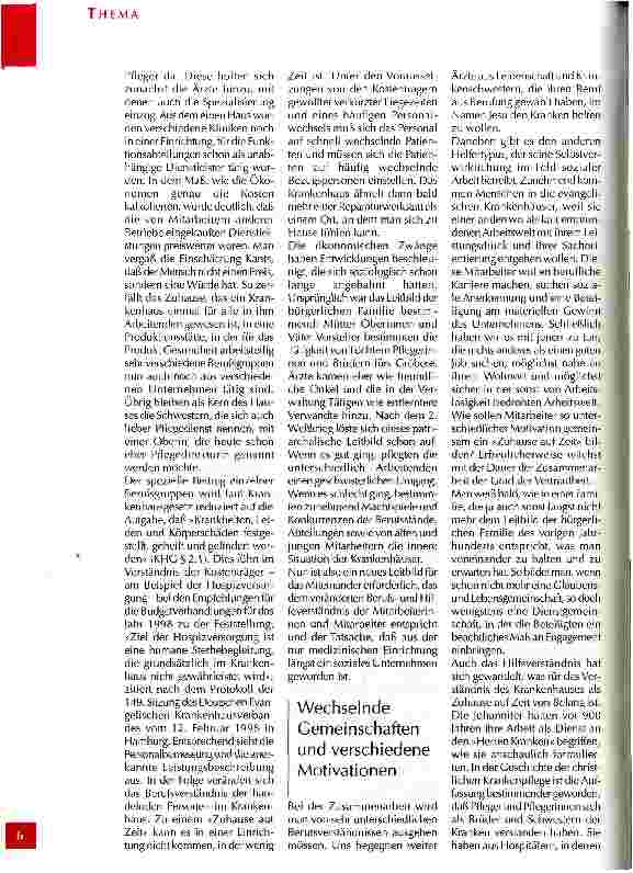 Vorschauseite 5: Das Evangelische Krankenhaus - ein zuhause auf Zeit