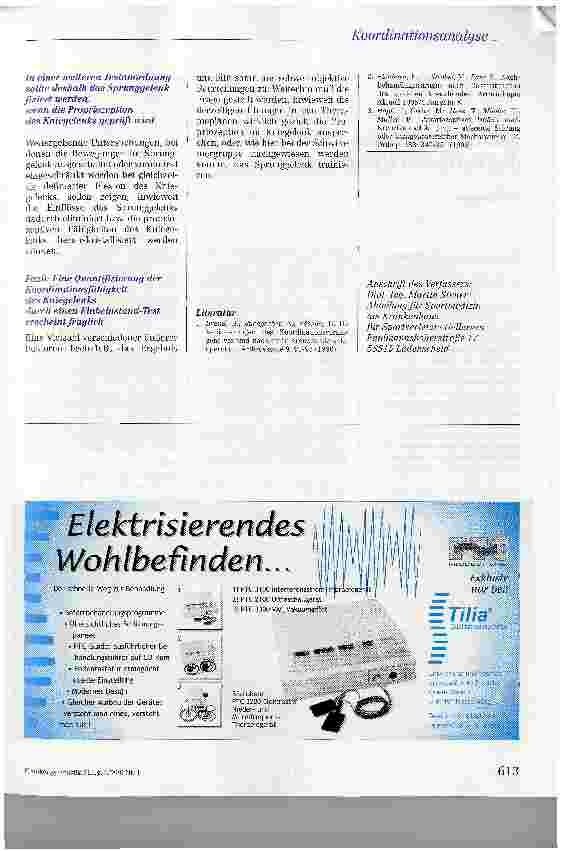 Vorschauseite 5: Koordinationsanalyse im Einbeinstand auf einer Kraftmeßplatte