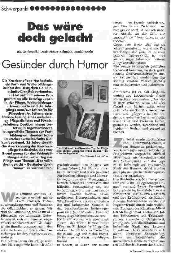 Vorschauseite 1: Das wäre doch gelacht Gesünder durch Humor