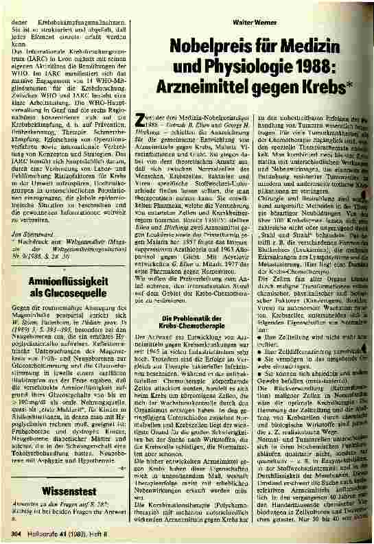 Vorschauseite 3: Weltweiter Kampf gegen Krebs