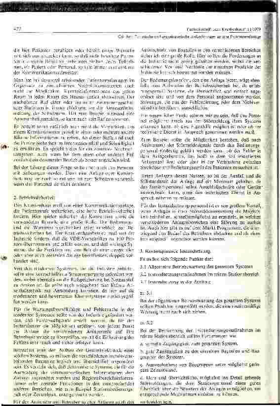 Vorschauseite 3: Technische und organisatorische Anforderungen an eine Patientenrufanlage