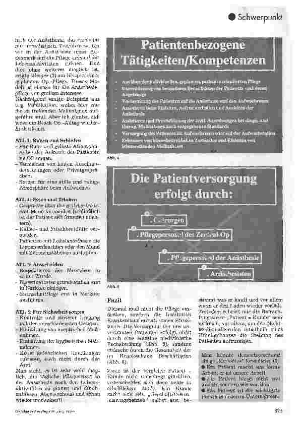 Vorschauseite 3: Hat die Pflege in der Anästhesie noch eine Zukunft?