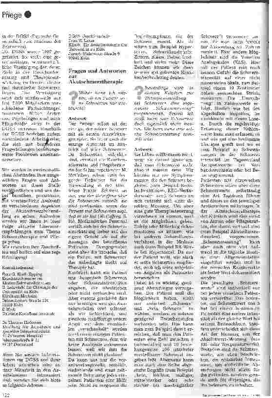 Vorschauseite 2: Akutschmerztherapie in der Diskussion